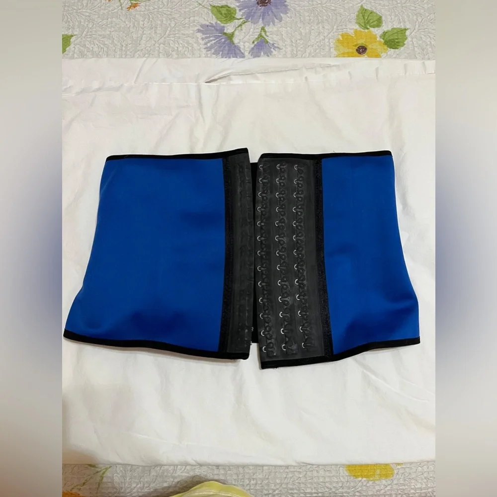 (W) Colombian Elegant Black And Blue Waist Trainer/Work